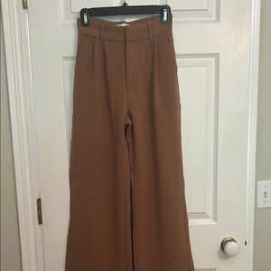 Abercrombie & Fitch Brown Wide Leg Jumpsuit with Relaxed Fit